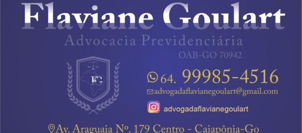 FLAVIANE GOULART - ADVOCACIA PREVIDENCIÁRIA