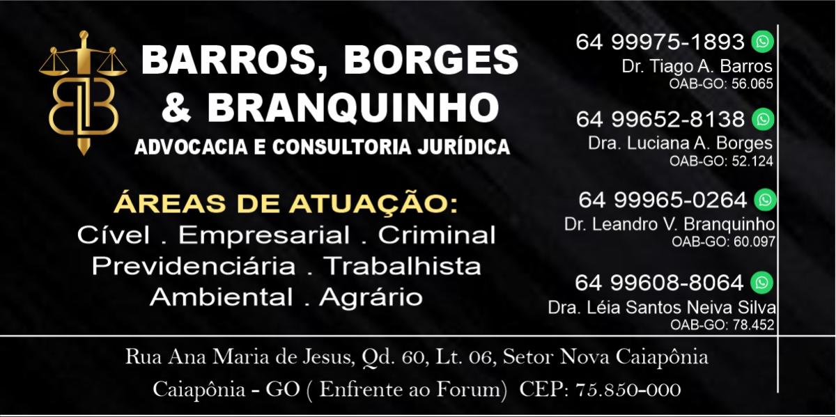 BARROS, BORGES & BRANQUINHO ADVOCACIA E CONSULTORIA JURÍDICA